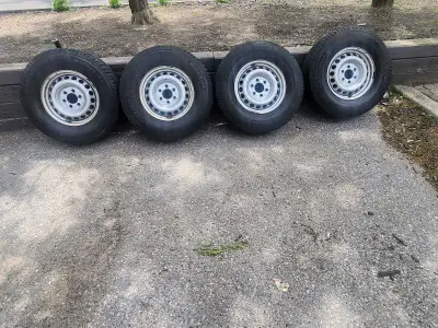 Michelin defender tires with Rims, Almost new. They came off a Mercedes Benz sprinter van. In good c...