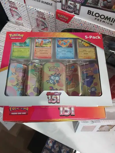 151 Scarlet & Violet 5- Tin Pack Box