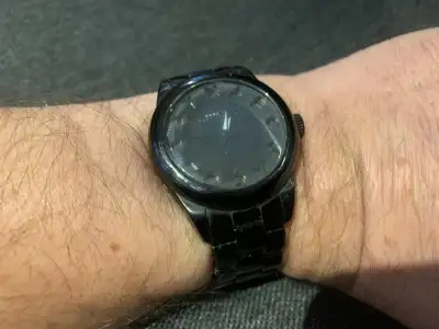 Marc Jacobs Quartz Watch MBM3113 Unisex  Black Steel Analog, View more
