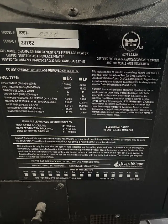 Foyer au gaz in Fireplace & Firewood in Lanaudière - Image 5