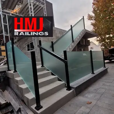 Aluminum & Glass Railings - Privacy Screens Columns Gate, View more