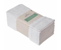 NEW Set of 12 GRANDEUR HOSPITALITY Hand Towels - WHITE