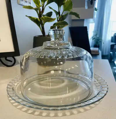 Glass cake holder, View more
