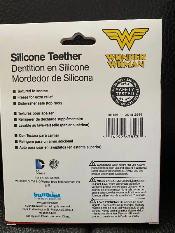 NEW Baby toy Wander Woman silicone teether in Toys in Edmonton - Image 3