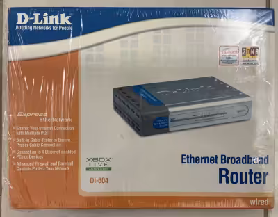 New, Linksys Ethernet Cable / DSL Broadband Router 4 port switch, model DI-604. 1 x 10/100Mbps WAN P...