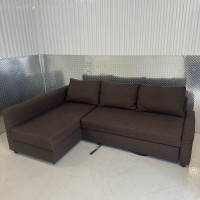 *FREE DELIVERY* BROWN IKEA FRIHETEN SECTIONAL SOFA BED COUCH PUL