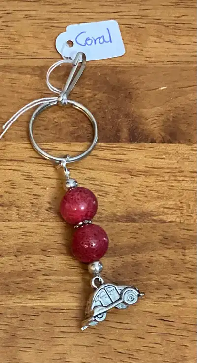 Handcrafted gemstone keychains, View more