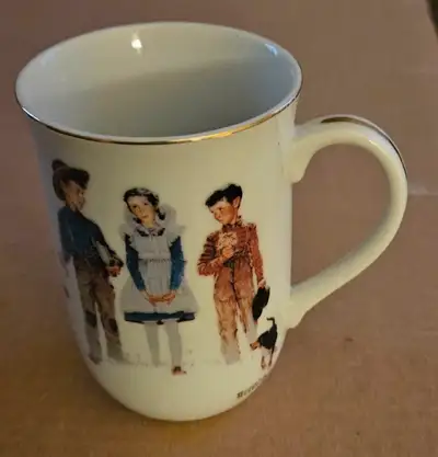 2 vintage Norman Rockwell mugs , View more