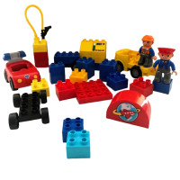 Blocs Lego - avec personnages, garage