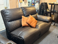 Leather Sectional Sofa Recliner 