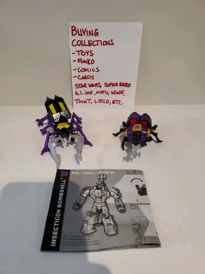 2 Transformers Insecticons Bombshell Skrapnel figures, View more