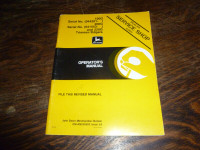 John Deere 100 G, 200 G, 220 G Trimmer Edgers Operators Manual