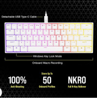 CORSAIR K65 RGB Mini 60% - Gaming Keyboard