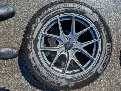 18" Continental Ice Contact replacing 21" OEM. 2 of 255/55/r18 & 2 of 235/60r18. Very low mileage 12...