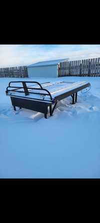 Adjustable aluminum sled deck