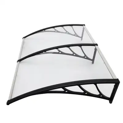 Item number: 191110 - Product description : High quality door awning is made with clear hollow polyc...