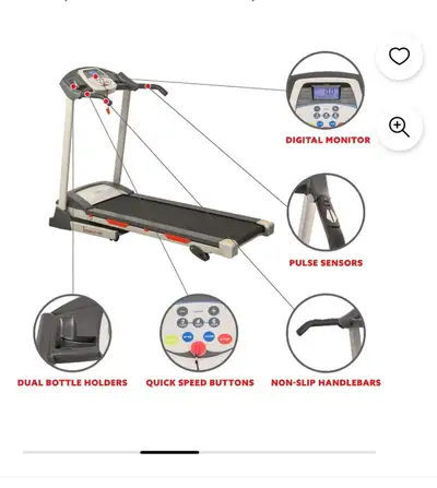 Sunny Health Treadmill (Almost New), View more