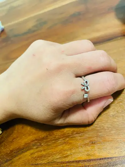 Sterling Silver marked 925 Bow Ring, View more