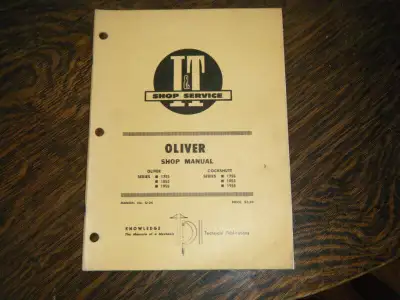 Oliver Cockshutt 1755, 1855, 1955 Tractor IT Service Manuals shipping available at your cost any que...