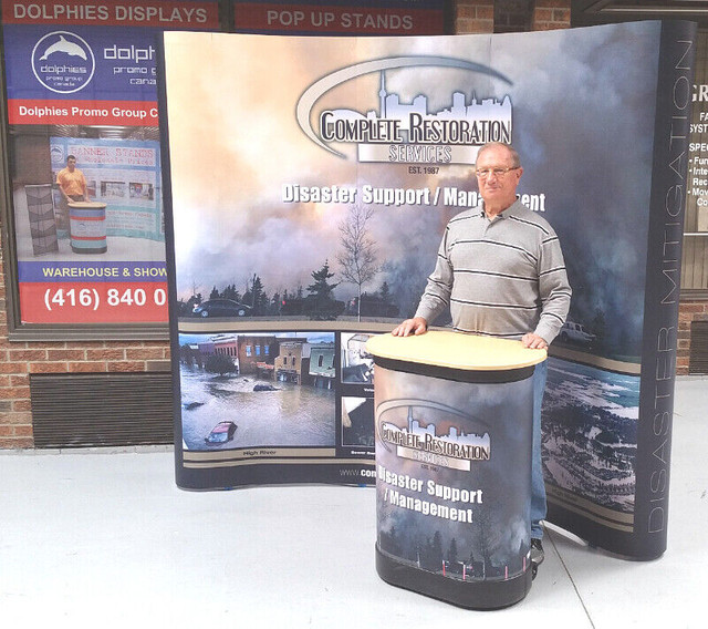 Custom Printed 8ft Pop Up Magnetic Backdrop Display Wall PACKAGE in Other Business & Industrial in City of Toronto - Image 4