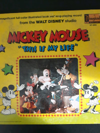 Vintage Record (L.P. 33rpm)-Mickey Mouse "This Is My Life"