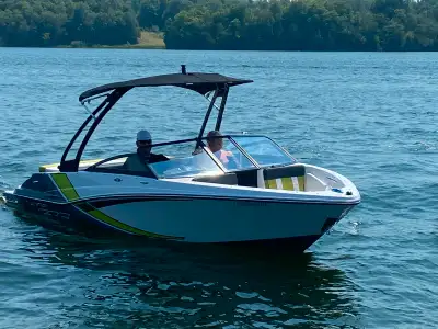 Lots of summer left to enjoy this eye-catching beauty! The Glastron brand and quality is top notch....