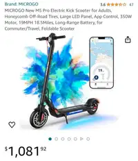 MICROGO New M5 Pro Electric Kick Scooter for Adults NEW!