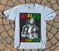 Bob Marley Legend T Shirt Sz L Front/Back Graphic