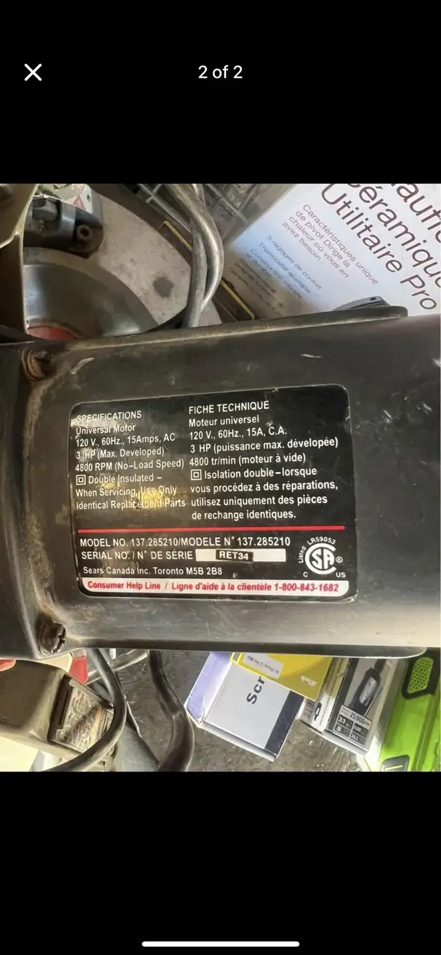 Craftsman miters saw in Other in Edmonton - Image 3