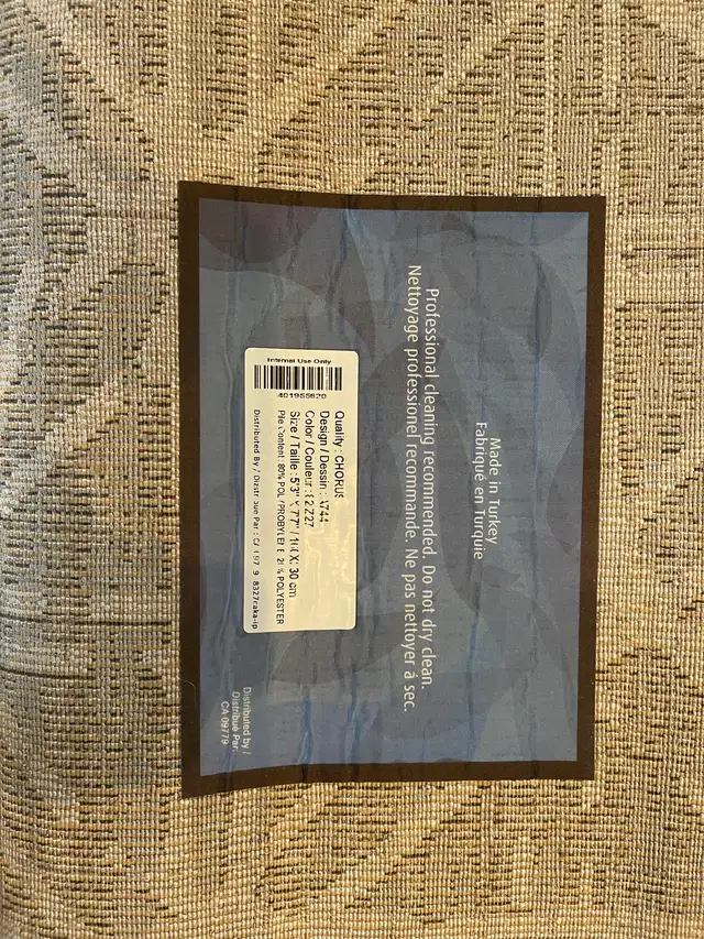 BRAND NEW KALORA RUG- chesterfield shop in Rugs, Carpets & Runners in Markham / York Region - Image 5