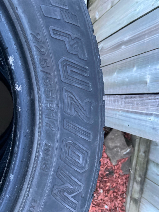   4 225/55R17 Fuzion All Season Tires.  in Tires & Rims in La Ronge - Image 2