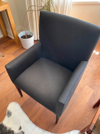 Charcoal Grey Upholstered Dining Chairs