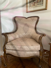 Taupe Wing Chair from Bombay Company 