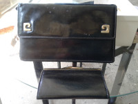 Vintage Pierre Cardin Black Patent Leather purse and wallet