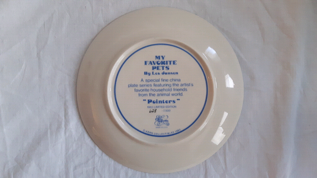 Leo Jansen My Favorite Pets Pointers Collector Plate (1983) in Arts & Collectibles in Winnipeg - Image 5