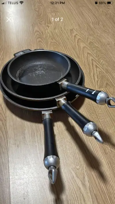 Set of frying pans, good for camping, View more
