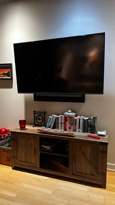 55 inch Samsung tv with mount , View more