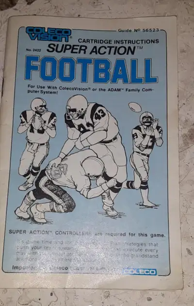 ColecoVision's "Super Action Football" instruction, View more
