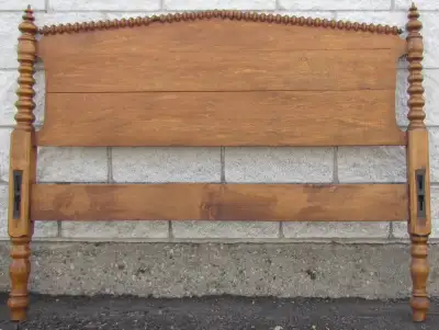 Antique Wood Spindle n Board Combination Super Single Bed Frame, View more