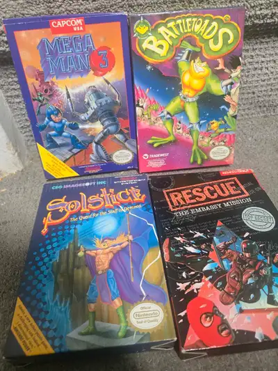Nintendo nes boxed games, View more