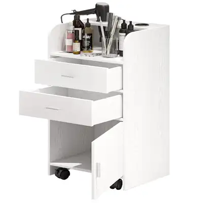 4ever2buy Hair Salon Station Storage Cabinet on Wheels, View more