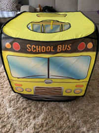 Kiddie Play School Bus Pop Up Play Tent for Kids Boys & Girls In