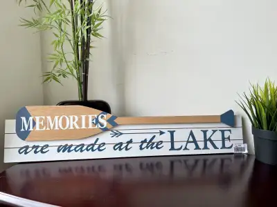 New Wood Sign “MEMORIES are made at the Lake”, View more
