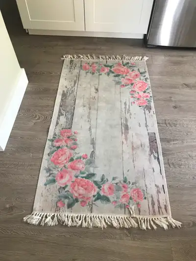 Rose Floral pattern area rug carpet runner mat, View more