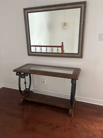 console table with mirror , View more