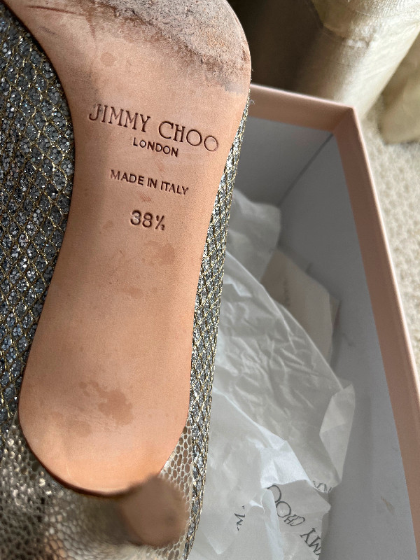 JIMMY CHOO heels, open toe, size 38.5 in Women's - Shoes in City of Toronto - Image 4
