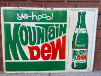 1970’s Mountain Dew metal sign