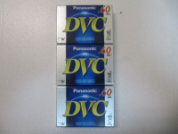 Panasonic DVC Mini DV 60/90min 3pc Digital Video Cassettes New