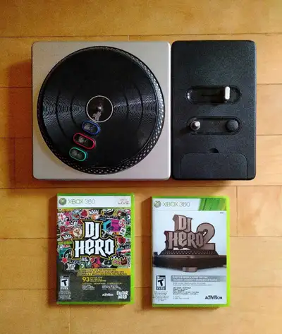 DJ Hero XBOX 360 deck + 2 games, View more