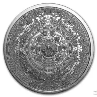 Aztec Calendar 1oz. .999 Silver Coin Round